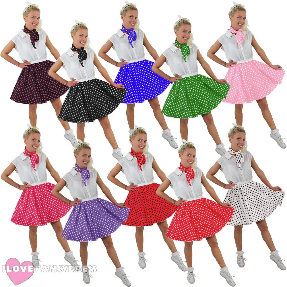 ADULTS SHORT POLKA DOT SKIRT & SCARF 17 INCHES ROCK AND ROLL 1950'S PARTY FANCY DRESS COSTUME STAGE DANCING CLOTHES
ADULTS SHORT POLKA DOT SKIRT & SCARF 17 INCHES ROCK AND ROLL 1950'S PARTY FANCY DRESS COSTUME STAGE DANCING CLOTHES