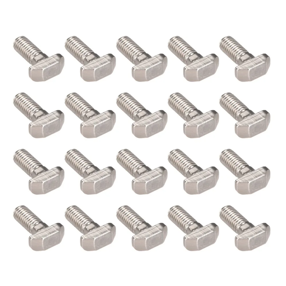 M8 20pcs Bolts Thread 20mm T-Slot Drop-In Stud Sliding Screw Bolt Carbon Steel 40 Series For Clamping Lock Rack Assembly
M8 20pcs Bolts Thread 20mm T-Slot Drop-In Stud Sliding Screw Bolt Carbon Steel 40 Series For Clamping Lock Rack Assembly