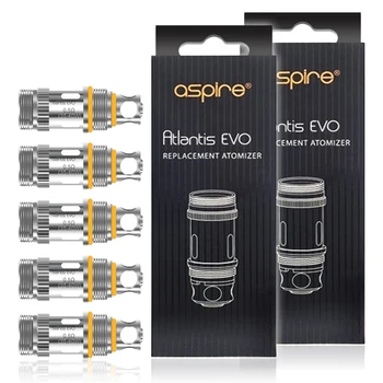 Authentic Aspire Atlantis EVO 0.5ohm Replacement Coil 10 Pieces for Atlantis EVO Tank, Eleaf Melo
Authentic Aspire Atlantis EVO 0.5ohm Replacement Coil 10 Pieces for Atlantis EVO Tank, Eleaf Melo
