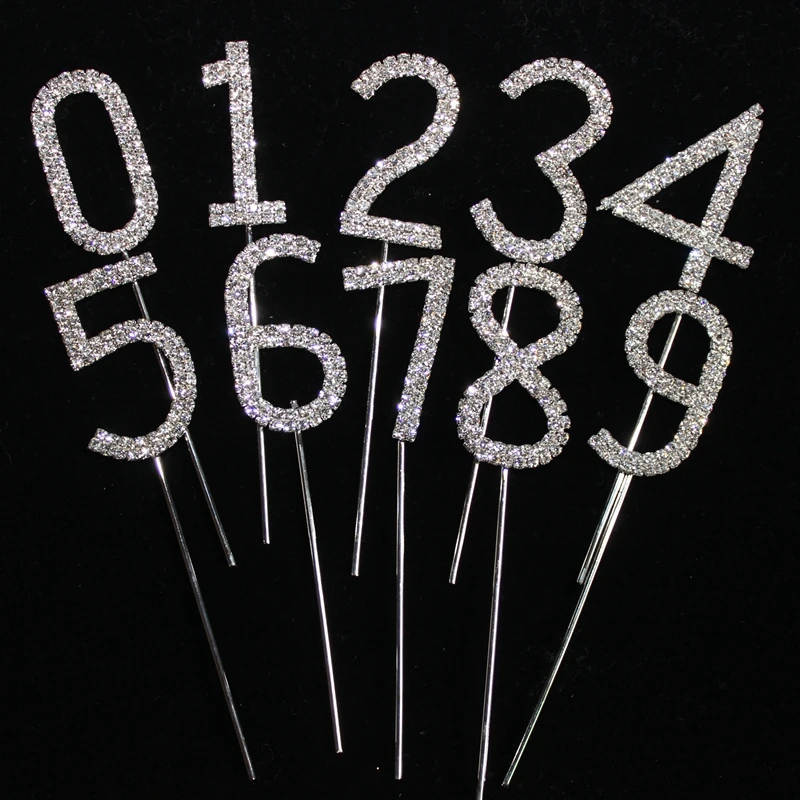 Numeral Metal Rhinestone silver Happy Birthday Decoration Paper Cake Topper Baby Shower Party Favor/Supplies 1pcs
Numeral Metal Rhinestone silver Happy Birthday Decoration Paper Cake Topper Baby Shower Party Favor/Supplies 1pcs