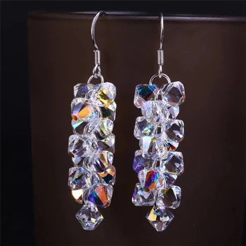 SWAN JEWELRY Pure Handmade Luxury Party Wedding Long Crystal Earrings Fine Crystal Drop Earrings Elegant Exquisite Jewelry Women
SWAN JEWELRY Pure Handmade Luxury Party Wedding Long Crystal Earrings Fine Crystal Drop Earrings Elegant Exquisite Jewelry Women
