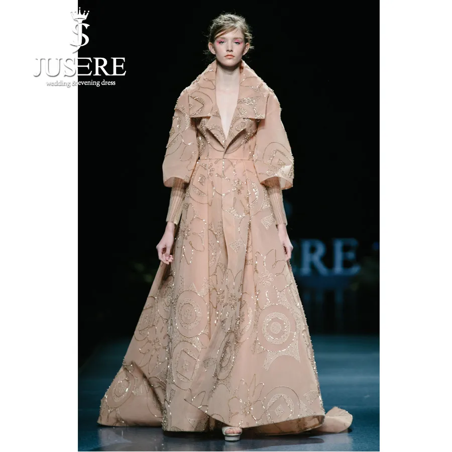 JUSERE 2019 SS FASHION SHOW Deep V-Neck Organza Long Evening Dress Embroidery Hand Beading Floor Length Formal Party Gowns
JUSERE 2019 SS FASHION SHOW Deep V-Neck Organza Long Evening Dress Embroidery Hand Beading Floor Length Formal Party Gowns