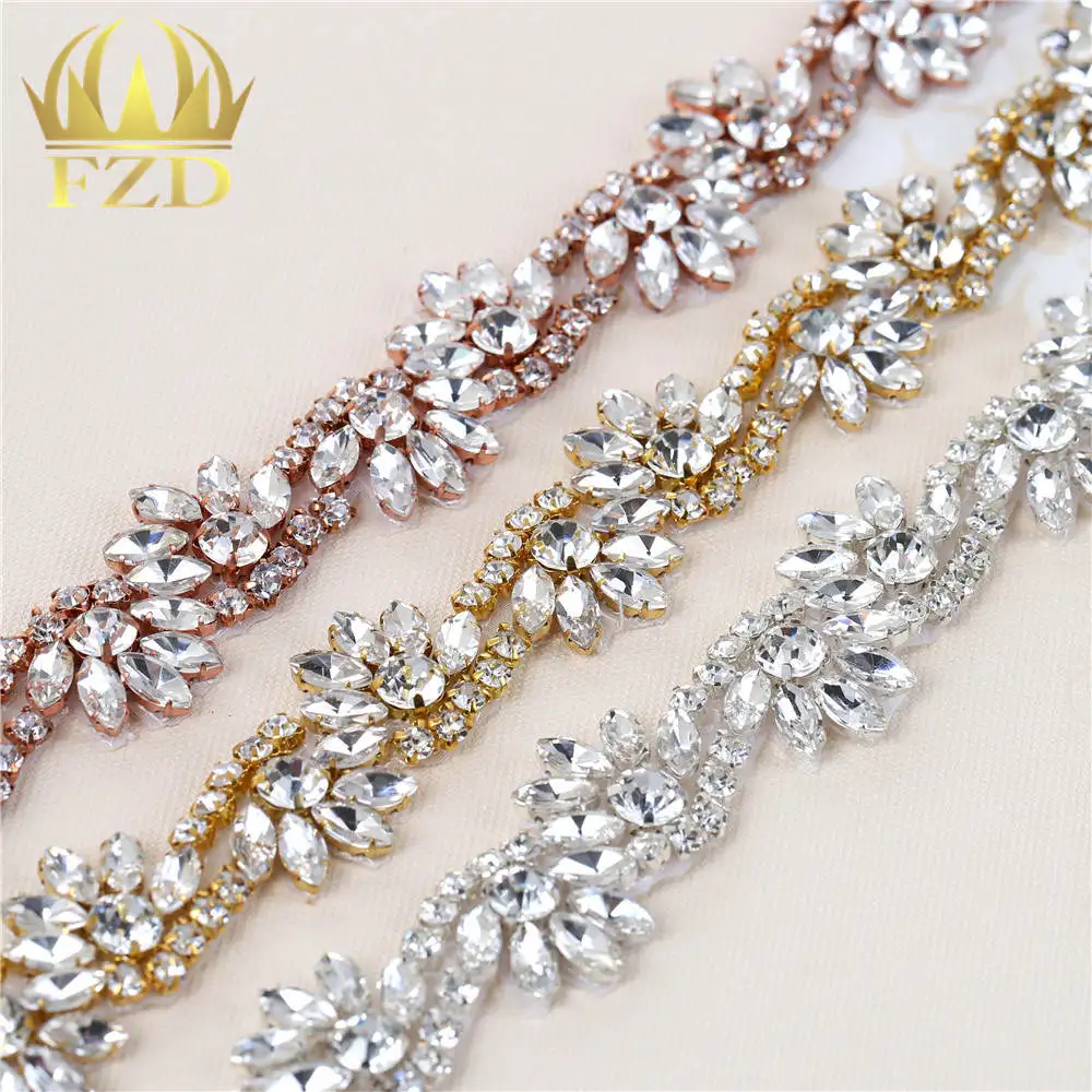 1PC New design Wedding belt rhinestone applique beaded silver rose gold crystal applique iron on for wedding dress
1PC New design Wedding belt rhinestone applique beaded silver rose gold crystal applique iron on for wedding dress