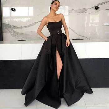 Elegant Long Prom Dress A-line abendkleider Sexy High Slit Burgundy Satin Arabic Formal Evening Gowns robe de soiree
Elegant Long Prom Dress A-line abendkleider Sexy High Slit Burgundy Satin Arabic Formal Evening Gowns robe de soiree