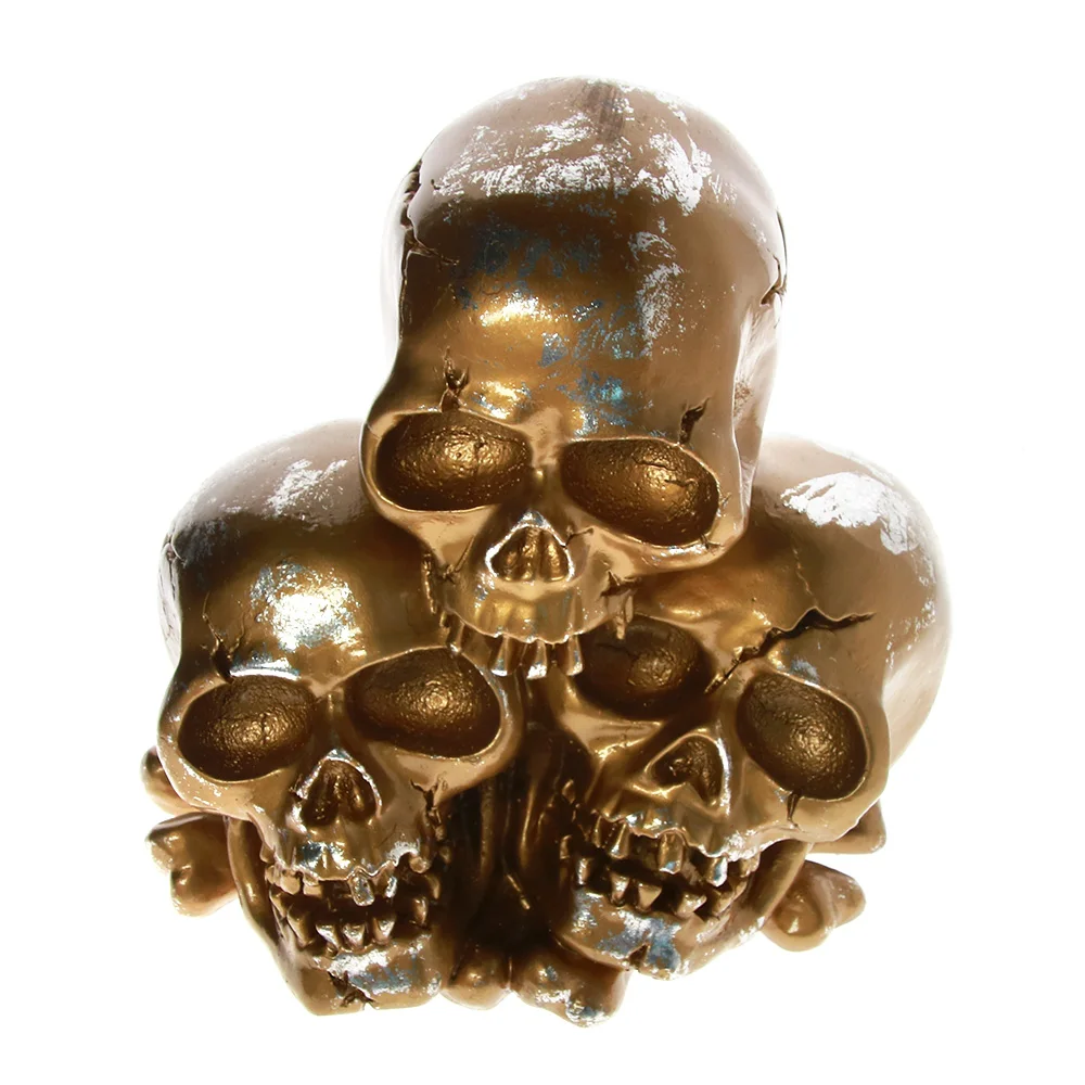 Three Human Headhunted Trophy Skulls Resin Figurine Stacking Skeleton Heads Desktop Decoration Pile Of Skull Halloween Sculpture
Three Human Headhunted Trophy Skulls Resin Figurine Stacking Skeleton Heads Desktop Decoration Pile Of Skull Halloween Sculpture