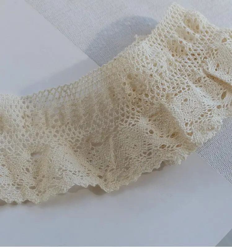 3 Meters Cotton Lace Ribbon Embroidered Elastic Cotton Lace Trims DIY Patchwork Handmade Sewing Material Accessories 6.7cm
3 Meters Cotton Lace Ribbon Embroidered Elastic Cotton Lace Trims DIY Patchwork Handmade Sewing Material Accessories 6.7cm