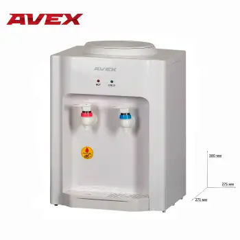 Water dispenser AVEX D-11W Desktop with electronic cooling home appliances 
Water dispenser AVEX D-11W Desktop with electronic cooling home appliances