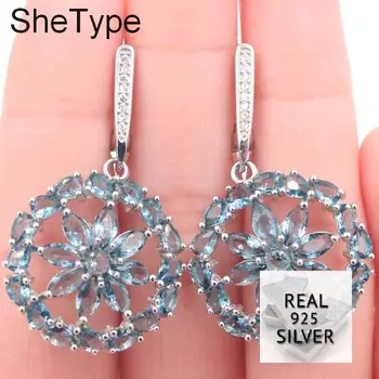 SheType 7.1g Deluxe London Blue Topaz White CZ Gift Girls 925 Solid Sterling Silver Earrings 40x23mm
SheType 7.1g Deluxe London Blue Topaz White CZ Gift Girls 925 Solid Sterling Silver Earrings 40x23mm