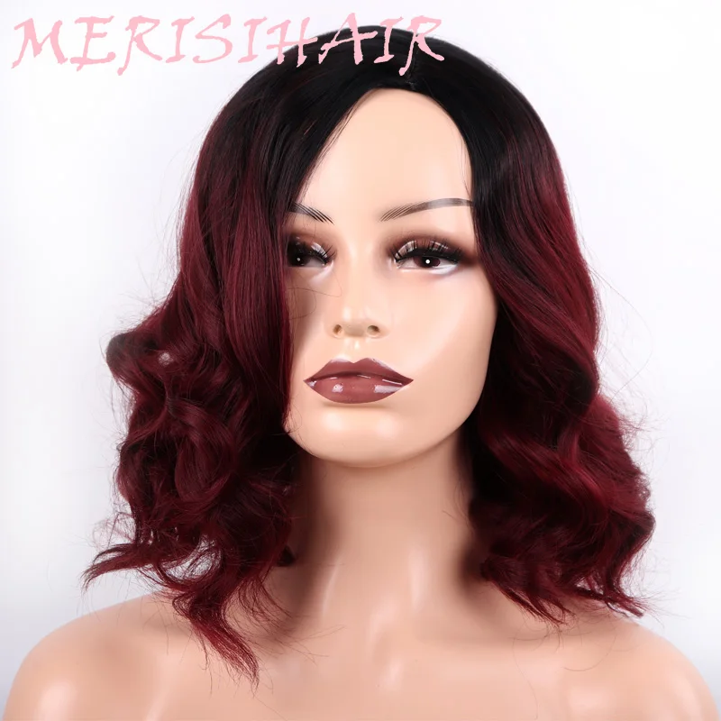 MERISI HAIR 12-inch "Short Water Wave Hairstyle" Synthetic Wig Red Ombre Pink Black Wig Female Daily High Temperature Fiber
MERISI HAIR 12-inch "Short Water Wave Hairstyle" Synthetic Wig Red Ombre Pink Black Wig Female Daily High Temperature Fiber