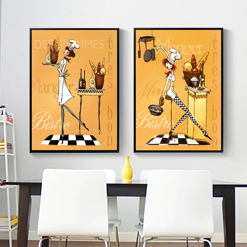 Nordic Creative Female Chef Art Canvas Painting Wall Posters Prints Wall Art Pictures For Kitchen Decor Modern Home Decor SID158
Nordic Creative Female Chef Art Canvas Painting Wall Posters Prints Wall Art Pictures For Kitchen Decor Modern Home Decor SID158