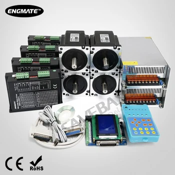 CNC Kit 4 Axis Standard Breakout Board & Stepper Drivers Nema34 Stepper Motor
CNC Kit 4 Axis Standard Breakout Board & Stepper Drivers Nema34 Stepper Motor