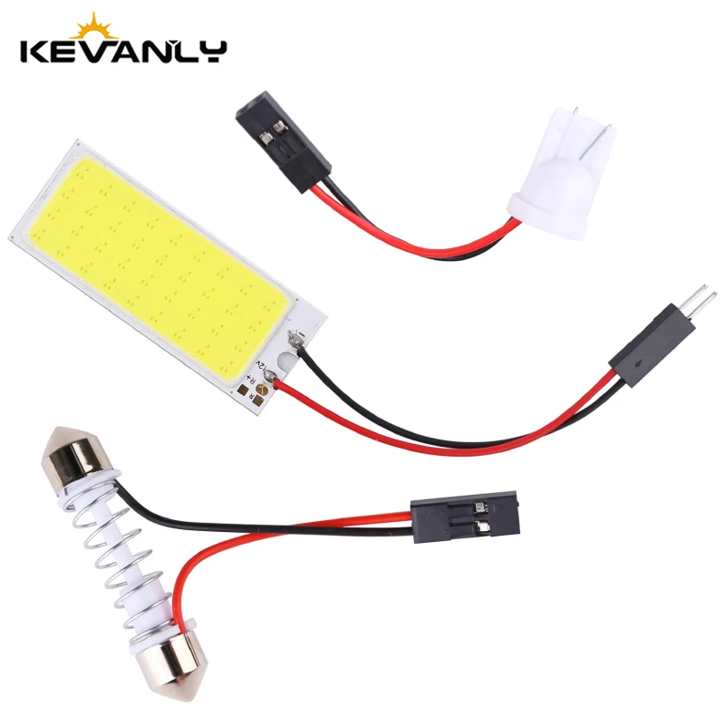 T10 COB 24 36 48SMD Festoon Dome BA9S 3 Adapters LED Light Panel Car Interior Reading Map Parking Bulb Lamp DC12V Led Adapter
T10 COB 24 36 48SMD Festoon Dome BA9S 3 Adapters LED Light Panel Car Interior Reading Map Parking Bulb Lamp DC12V Led Adapter