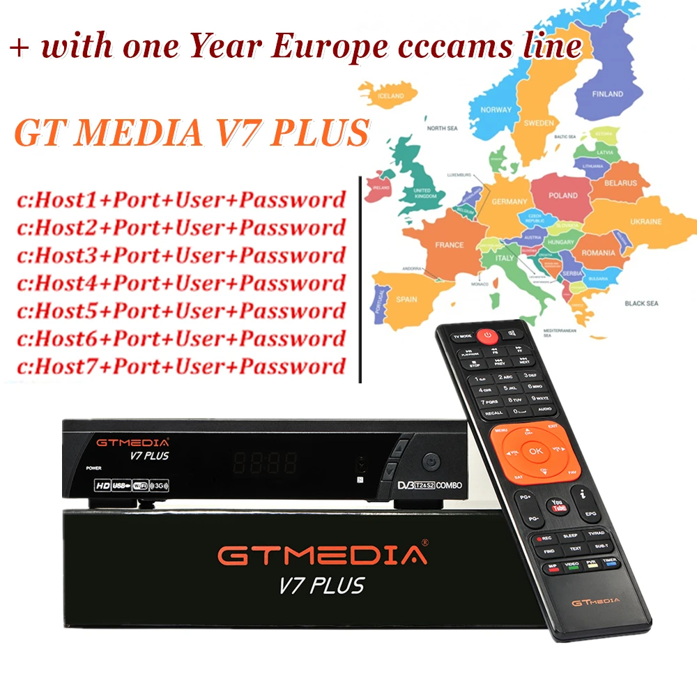 2018 GTMEDIA V7 PLUS Satellite TV Receiver DVB-S2 Satellite Receiver IKS Decode TV Receiver Europe Spanish Cccams CLine
2018 GTMEDIA V7 PLUS Satellite TV Receiver DVB-S2 Satellite Receiver IKS Decode TV Receiver Europe Spanish Cccams CLine