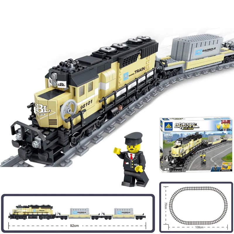 885Pcs KAZI Technic Electric Maersk Train Model Figure Blocks Compatible Legoe Building Bricks Toys For Children
885Pcs KAZI Technic Electric Maersk Train Model Figure Blocks Compatible Legoe Building Bricks Toys For Children