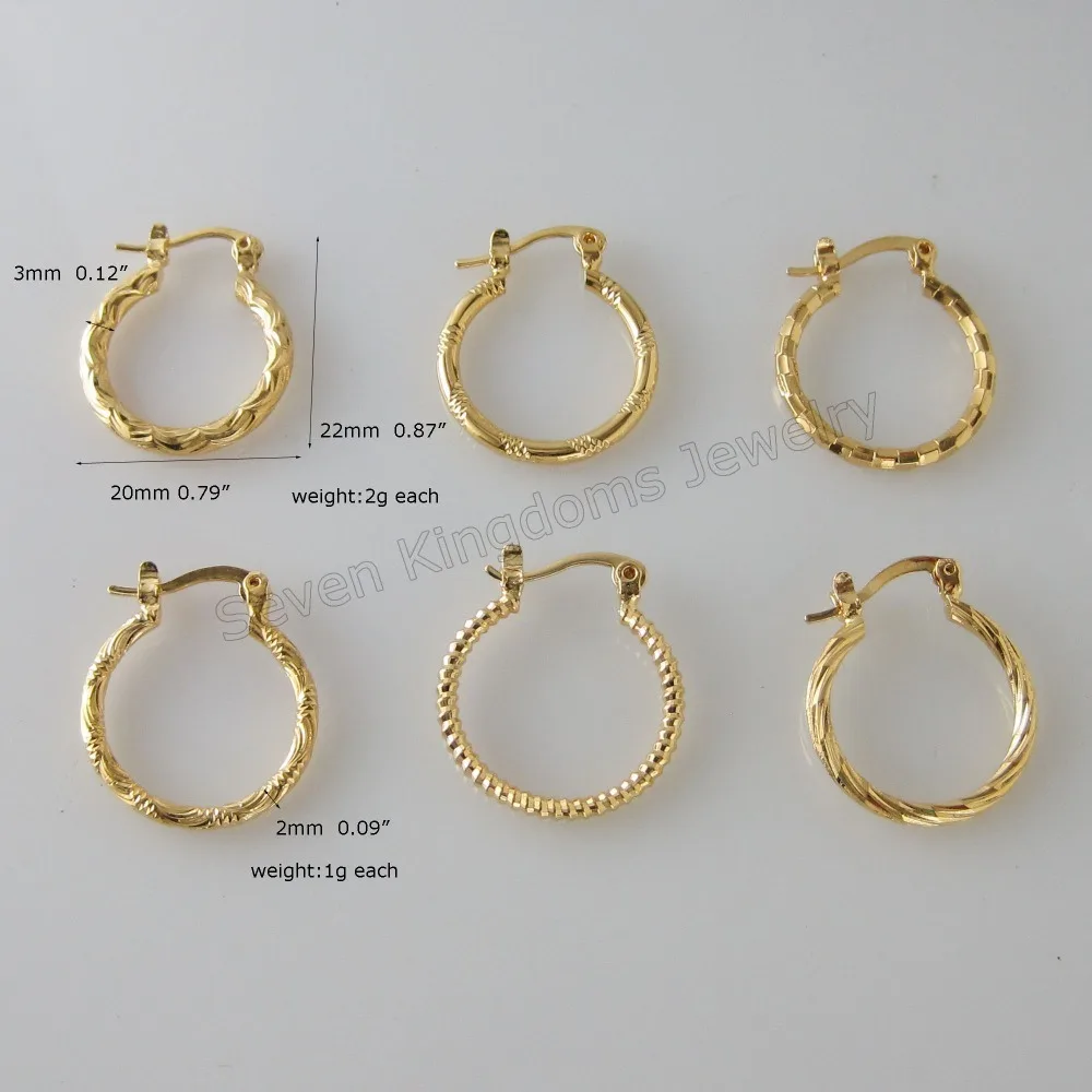 MIN ORDER 10$ CAN MIX DESIGN/NEW CUTE 6 STYLES SMALL HOOP - YELLOW GOLD GP OVERLAY FILLED HUGGIE HOOP 0.79" * 0.87" EARRING
MIN ORDER 10$ CAN MIX DESIGN/NEW CUTE 6 STYLES SMALL HOOP - YELLOW GOLD GP OVERLAY FILLED HUGGIE HOOP 0.79" * 0.87" EARRING