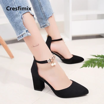 Cresfimix femmes hauts talons women fashion high quality 7.5cm high heels female black slip on high heel shoes with pearl a221
Cresfimix femmes hauts talons women fashion high quality 7.5cm high heels female black slip on high heel shoes with pearl a221