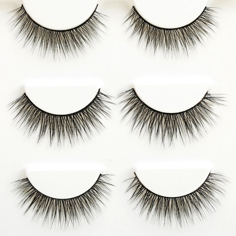 Eyelashes 3pairs of cotton stalk natural long 3D full strip Lahses Makeup beauty Hand made False Eyelash
Eyelashes 3pairs of cotton stalk natural long 3D full strip Lahses Makeup beauty Hand made False Eyelash