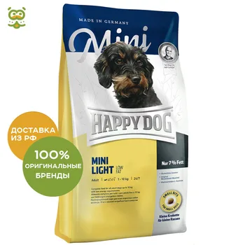 Happy Dog Supreme Mini Light food for adult dogs of small breeds inclined to corpulence, Bird, 4 kg.
Happy Dog Supreme Mini Light food for adult dogs of small breeds inclined to corpulence, Bird, 4 kg.