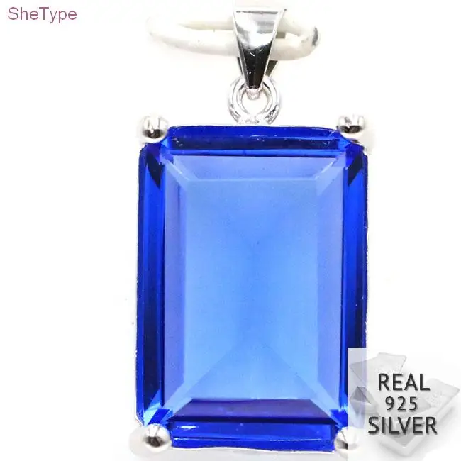 SheType 7.0g 18x13mm Rectangle Rich Blue Violet Tanzanite Gift For Ladies 925 Solid Sterling Silver Pendant 26x14mm
SheType 7.0g 18x13mm Rectangle Rich Blue Violet Tanzanite Gift For Ladies 925 Solid Sterling Silver Pendant 26x14mm