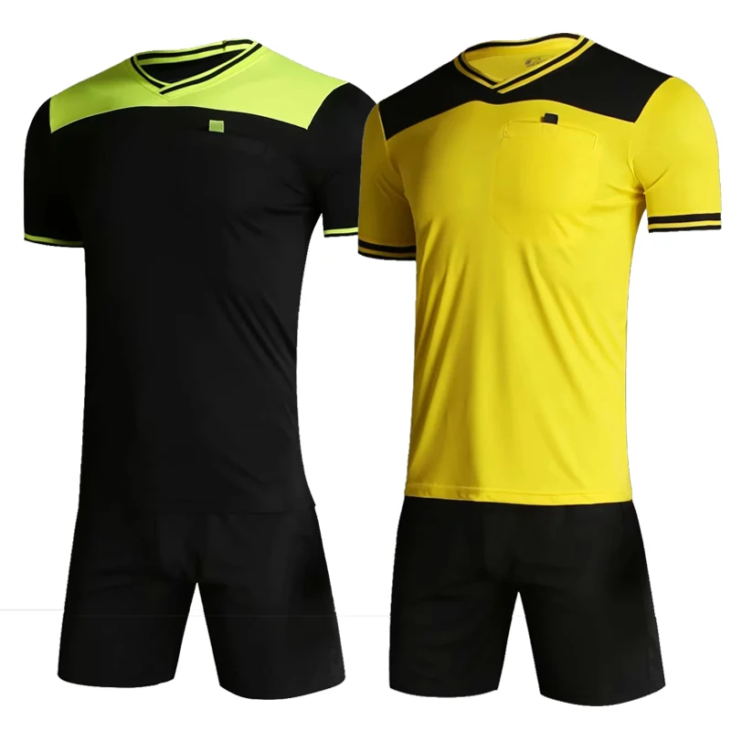 2019 New Soccer Referee Jersey Judge Uniform Survetement Football suits Short Sleeve Uniforms Sport Kits adult Football Jersey
2019 New Soccer Referee Jersey Judge Uniform Survetement Football suits Short Sleeve Uniforms Sport Kits adult Football Jersey