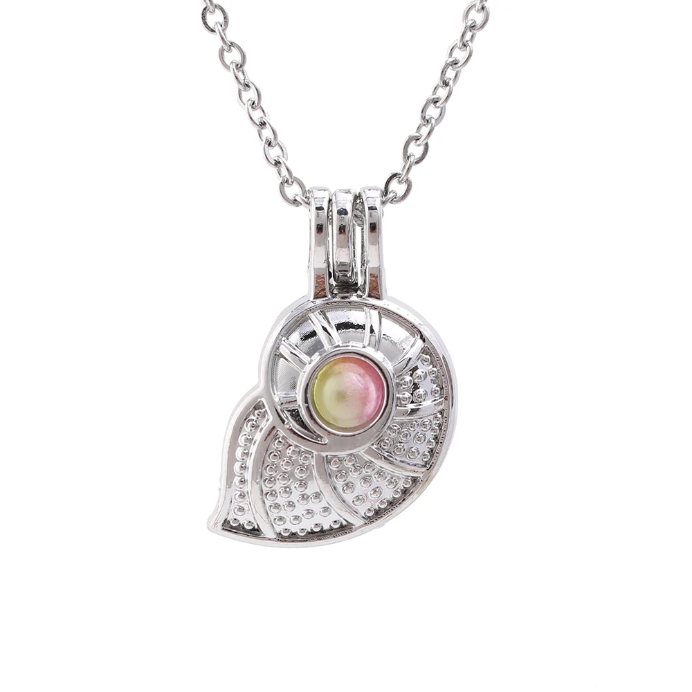 1pc Silver Plated Sea Conch Pearl Cage Pendant Necklace for Oyster Pearls Aroma Essential Oil Diffuser Lockets Fun Gift
1pc Silver Plated Sea Conch Pearl Cage Pendant Necklace for Oyster Pearls Aroma Essential Oil Diffuser Lockets Fun Gift