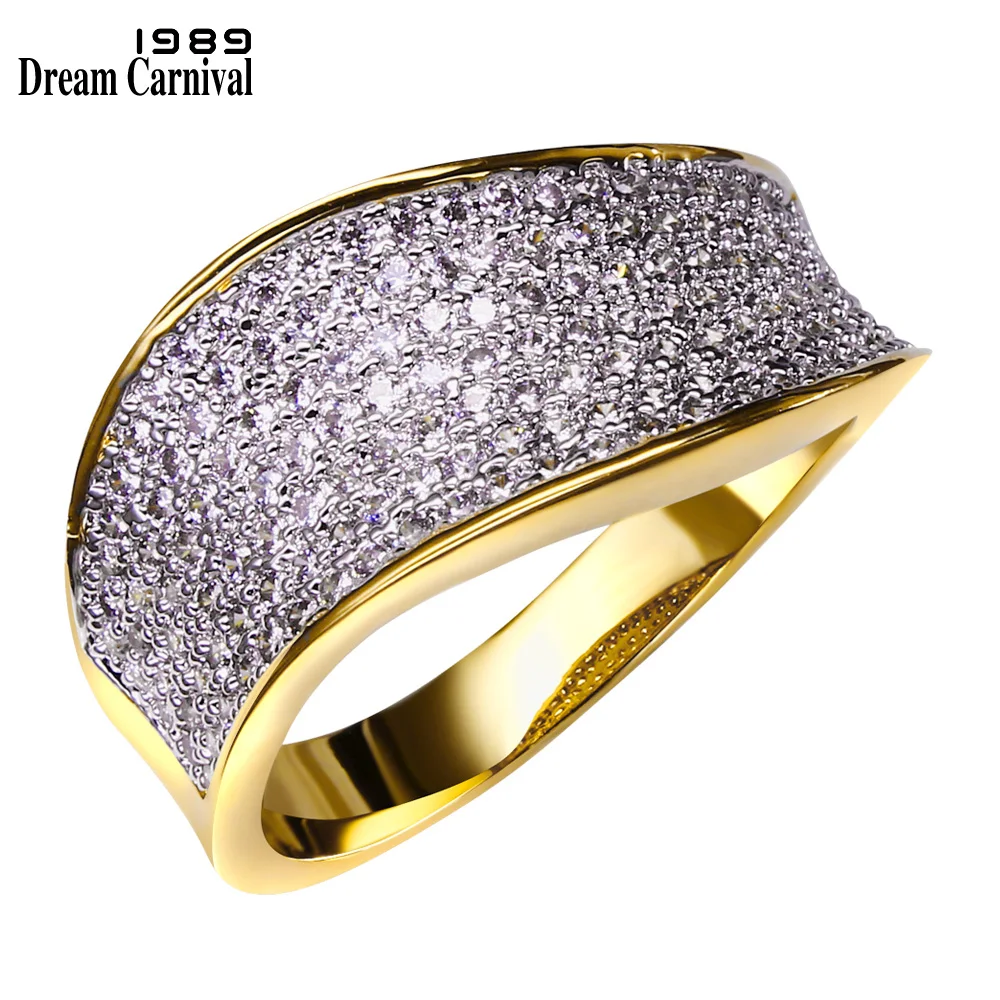 DreamCarnival 1989 Best sellings New Elegant 2-Tone Gold ring for women Excellent Pave setting White CZ stones crystal YR6343
DreamCarnival 1989 Best sellings New Elegant 2-Tone Gold ring for women Excellent Pave setting White CZ stones crystal YR6343