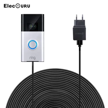 20ft/6M Charging Cable+Adapter for Ring Doorbell 1 Generation,Extension Power Cable+QC 3.0 Quick Charge Adapter EU/US/UK Plug
20ft/6M Charging Cable+Adapter for Ring Doorbell 1 Generation,Extension Power Cable+QC 3.0 Quick Charge Adapter EU/US/UK Plug