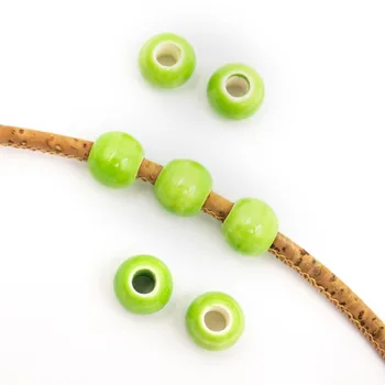 10 Pcs for 3mm round cord, green ceramic beads, jewelry supplies, jewelry finding D-5-3-122
10 Pcs for 3mm round cord, green ceramic beads, jewelry supplies, jewelry finding D-5-3-122