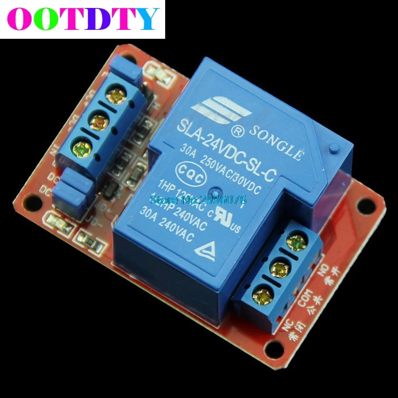 30A 24V DC 1-Channel Relay Module Board With Optocoupler H/L Level Triger APR12_30
30A 24V DC 1-Channel Relay Module Board With Optocoupler H/L Level Triger APR12_30
