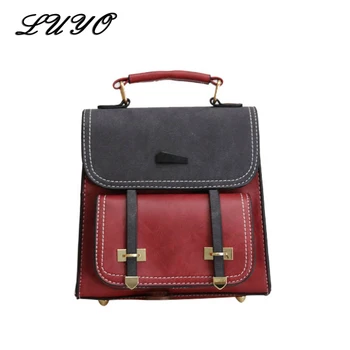 LUYO Korea Leather Backpack Schoolbag Women Hit Color Student School Bags Mochila Feminina Backpacks For Teenage Girls Female
LUYO Korea Leather Backpack Schoolbag Women Hit Color Student School Bags Mochila Feminina Backpacks For Teenage Girls Female