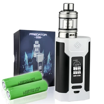 Wismec Predator 228 Mod 228W with Elabo Triple 4.9ml Tank, Triple 0.2ohm Coil - White
Wismec Predator 228 Mod 228W with Elabo Triple 4.9ml Tank, Triple 0.2ohm Coil - White