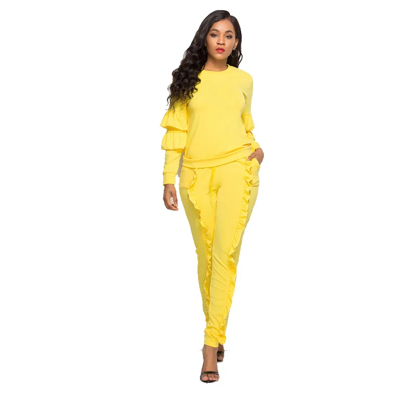 Women Autumn Winter 2018 Party Fashion Long Sleeve Ruffles Two Piece Large Size Stretch Bodycon Rompers Jumpsuit 3xl 205076
Women Autumn Winter 2018 Party Fashion Long Sleeve Ruffles Two Piece Large Size Stretch Bodycon Rompers Jumpsuit 3xl 205076