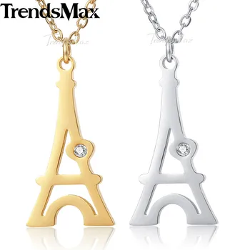 Trendsmax Eiffel Tower Pendant Necklace Ladies Womens Chain Stainless Steel Rolo Link Gold Silver Color KKNM149
Trendsmax Eiffel Tower Pendant Necklace Ladies Womens Chain Stainless Steel Rolo Link Gold Silver Color KKNM149