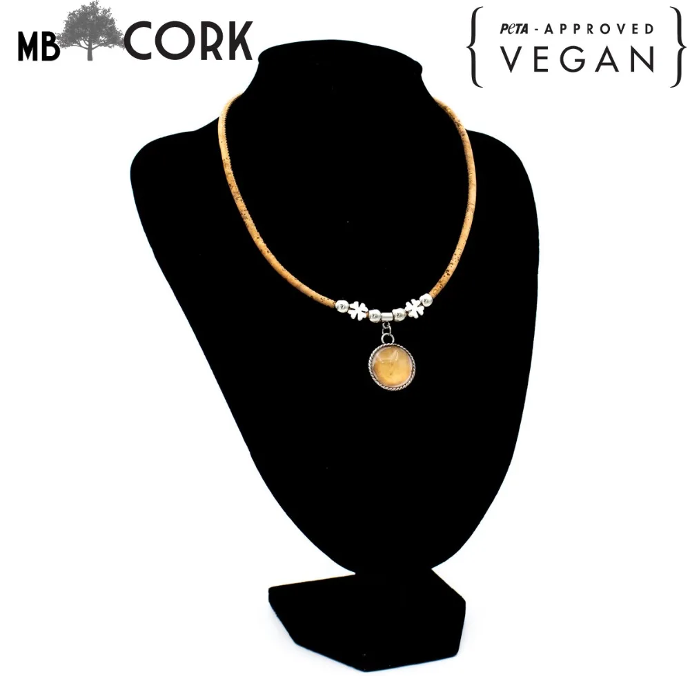 Cork jewelry cork necklace for women natural cork with Portugal yellow pattern handmade Original lady necklace N-172-D
Cork jewelry cork necklace for women natural cork with Portugal yellow pattern handmade Original lady necklace N-172-D