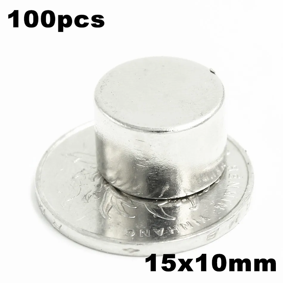 100pcs 15x10mm Super Powerful Strong Bulk Small Round NdFeB Neodymium Disc Magnets Dia 15mm x 10mm N35 Rare Earth NdFeB Magnet
100pcs 15x10mm Super Powerful Strong Bulk Small Round NdFeB Neodymium Disc Magnets Dia 15mm x 10mm N35 Rare Earth NdFeB Magnet