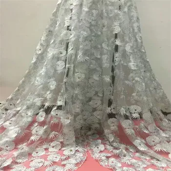 Popular 3d off-white African lace fabric party/bridal wedding dress lace /african nigerian stones lace fabric 5 yards A1013-2
Popular 3d off-white African lace fabric party/bridal wedding dress lace /african nigerian stones lace fabric 5 yards A1013-2