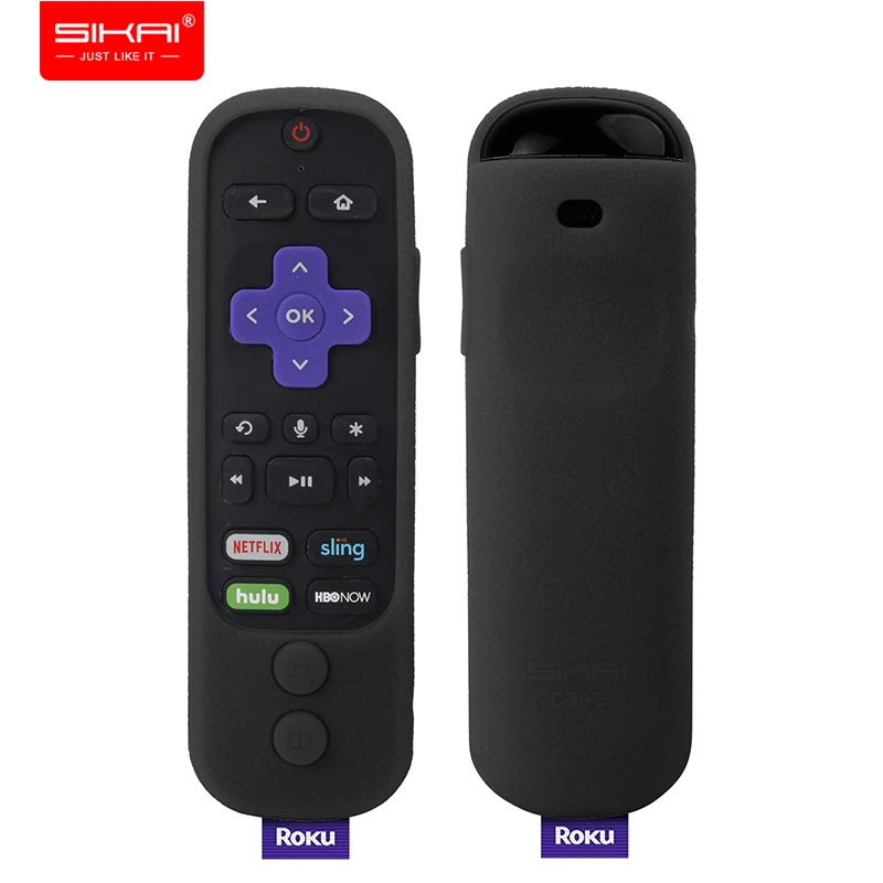 SIKAI Silicone Protective Cover with Power Button Remote Shockproof Anti-Slip with Hand Strap for Roku Ultra Voice Remote Case
SIKAI Silicone Protective Cover with Power Button Remote Shockproof Anti-Slip with Hand Strap for Roku Ultra Voice Remote Case