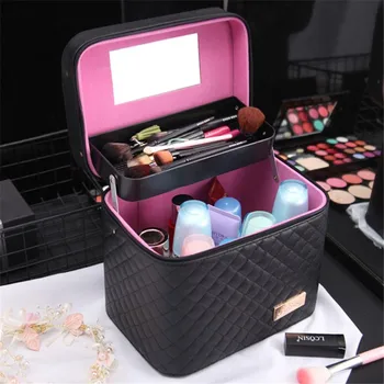 Fashion Women Portable Beauty Travel Bag neceser Case Professional Makeup Pretty Suitcase Multilayer Make Up Toiletry Bag
Fashion Women Portable Beauty Travel Bag neceser Case Professional Makeup Pretty Suitcase Multilayer Make Up Toiletry Bag