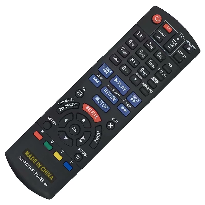 Remote Control IR6 For Panasonic Blu-Ray Disc Player N2QAYB000580 N2QAKB000076 DMP-BD65 DMP-BD75 DMP-BD85 DMP-BDT100 DMP-BD81EBK
Remote Control IR6 For Panasonic Blu-Ray Disc Player N2QAYB000580 N2QAKB000076 DMP-BD65 DMP-BD75 DMP-BD85 DMP-BDT100 DMP-BD81EBK