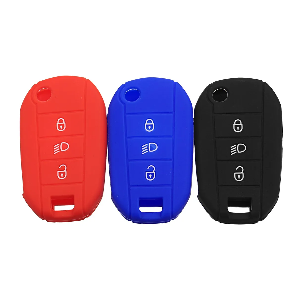 3 Buttons Silicone Key FOB Case Cover Silica Gel Protective Shell for Peugeot 3008 208 308 RCZ 508 408 2008 407 Car Styling
3 Buttons Silicone Key FOB Case Cover Silica Gel Protective Shell for Peugeot 3008 208 308 RCZ 508 408 2008 407 Car Styling