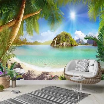 Else Tropical Palm Trees Sea Side Beach Sun 3d Photo Cleanable Fabric Mural Home Decor living Room Bedroom Background Wallpaper
Else Tropical Palm Trees Sea Side Beach Sun 3d Photo Cleanable Fabric Mural Home Decor living Room Bedroom Background Wallpaper