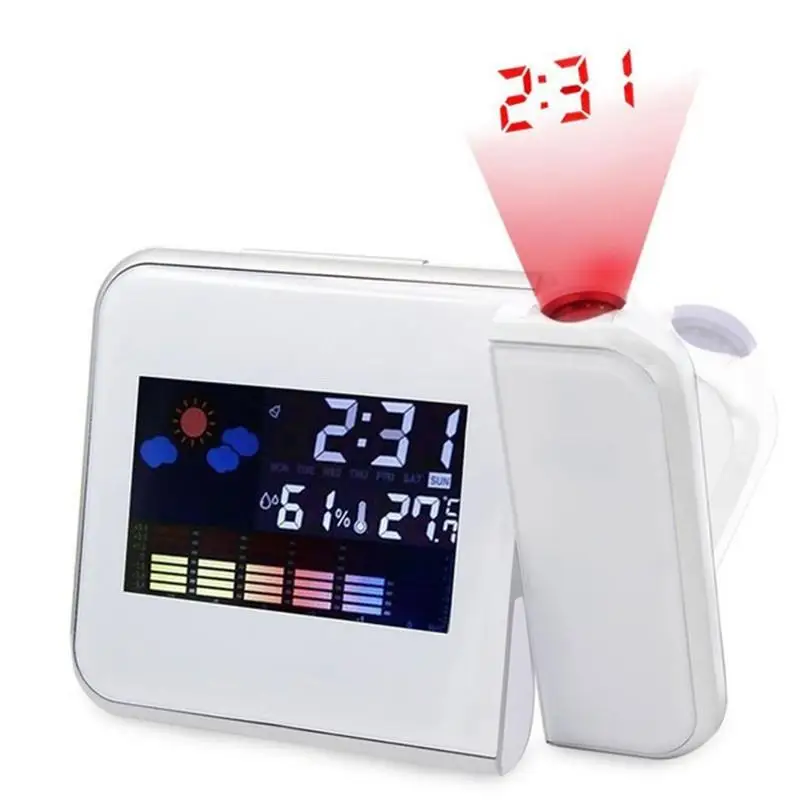 Upgrade time Digital Desk Alarm Clock Degrees Rotating Projection Multi function Display Time Electronic Clocks calendar time
Upgrade time Digital Desk Alarm Clock Degrees Rotating Projection Multi function Display Time Electronic Clocks calendar time