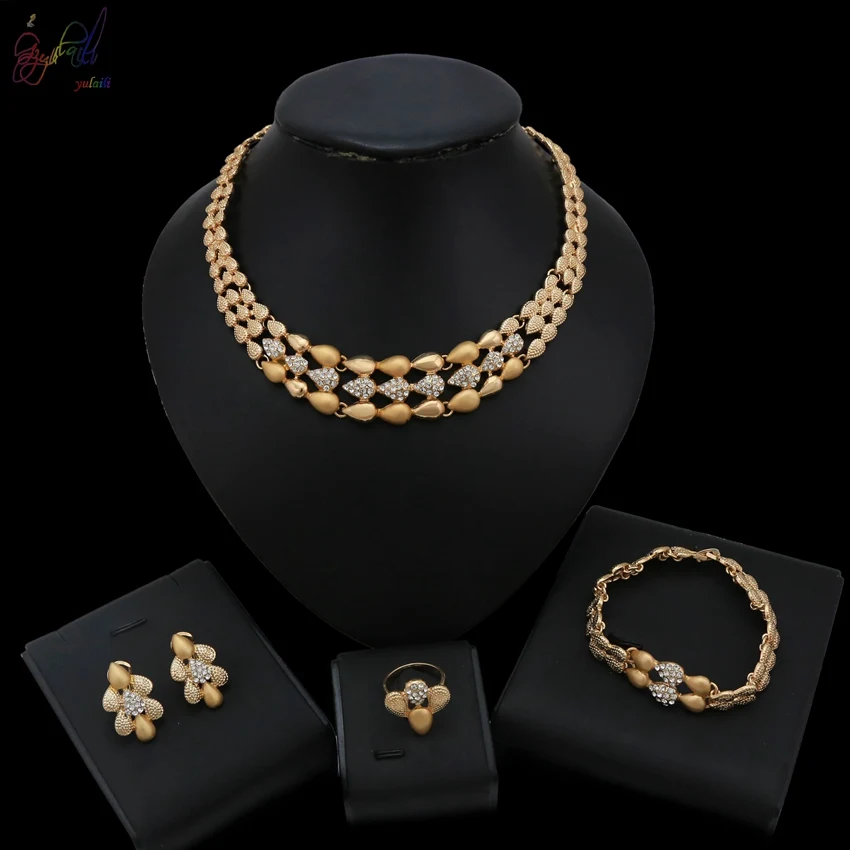 YULAILI 2018 New Gorgeous African Vintage Jewelry Sets Gold Color Necklace Set Wedding Bridal Fashion Accessories
YULAILI 2018 New Gorgeous African Vintage Jewelry Sets Gold Color Necklace Set Wedding Bridal Fashion Accessories
