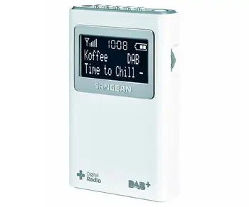 SANGEAN DPR-39 WHITE DIGITAL RADIO POCKET FM WITH RDS AND DAB + LCD SCREEN BATTERY 
SANGEAN DPR-39 WHITE DIGITAL RADIO POCKET FM WITH RDS AND DAB + LCD SCREEN BATTERY