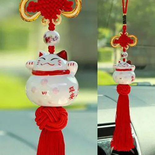 Maneki Neko Fortune Smiling Face Keychain Hanging Chinese Knot Lucky Ceramics Tassels Automobile Ornaments Cat Pendant Key Chain
Maneki Neko Fortune Smiling Face Keychain Hanging Chinese Knot Lucky Ceramics Tassels Automobile Ornaments Cat Pendant Key Chain