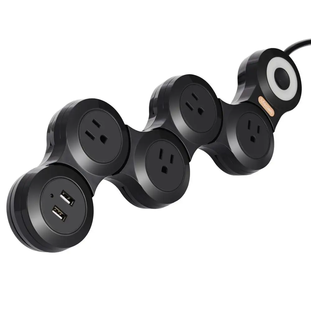 EU US Plug Extension Lead with USB 4 Gang Outlets 2 USB Flexible Rotary Socket Surge Protector Extension Cable 1.8M 3M Cord
EU US Plug Extension Lead with USB 4 Gang Outlets 2 USB Flexible Rotary Socket Surge Protector Extension Cable 1.8M 3M Cord