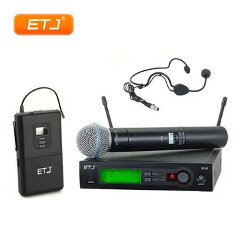 Top Quality UHF Wireless Microphone Professional Karaoke Handheld Microphone SLX24/Beta58 Headset Mic SLX4 SLX2
Top Quality UHF Wireless Microphone Professional Karaoke Handheld Microphone SLX24/Beta58 Headset Mic SLX4 SLX2