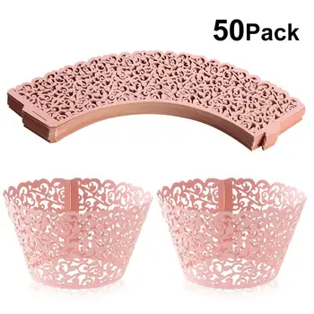 50pcs Laser Cut Cupcake Wrappers Decor Birthday Cupcake Wrapper Wedding Party Decoration Baby Shower Handmade Cake Decoration
50pcs Laser Cut Cupcake Wrappers Decor Birthday Cupcake Wrapper Wedding Party Decoration Baby Shower Handmade Cake Decoration