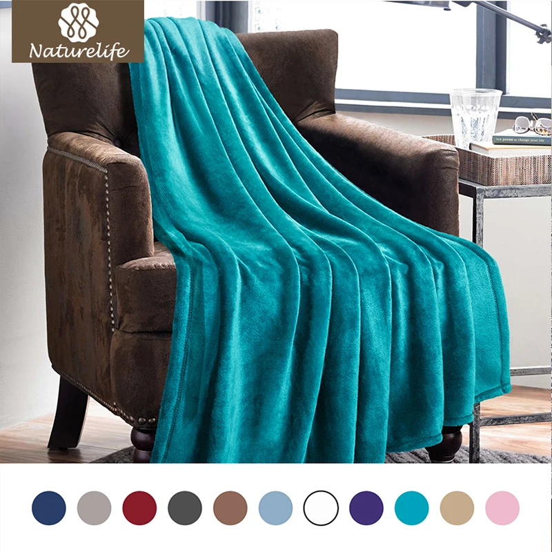 Naturelife Flannel Fleece Luxury Blanket Peacock Blue Throw Lightweight Cozy Plush Microfiber Solid Warm Blanket Cobertor
Naturelife Flannel Fleece Luxury Blanket Peacock Blue Throw Lightweight Cozy Plush Microfiber Solid Warm Blanket Cobertor