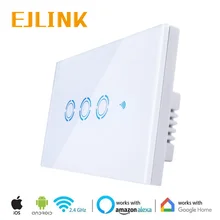 EJLink Wifi Smart Switch For Smart Home Automation US Standard 3 Gang 1 Way Wifi Light Switch via IOS Android App Remote Control
EJLink Wifi Smart Switch For Smart Home Automation US Standard 3 Gang 1 Way Wifi Light Switch via IOS Android App Remote Control